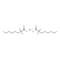 barium bis[2,2-dimethyloctanoate] Structure