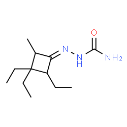 Cyclobutanone, 2,3,3-triethyl-4-methyl-, semicarbazone (4CI) Structure