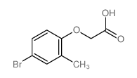 2-(4-溴-2-甲基苯氧基)乙酸结构式
