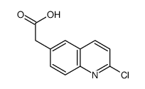 (2-Chloro-6-quinolinyl)acetic acid Structure