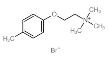 beta-(p-Toloxy)ethyltrimethylammonium bromide结构式
