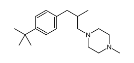 1-[3-(4-tert-butylphenyl)-2-methylpropyl]-4-methylpiperazine Structure