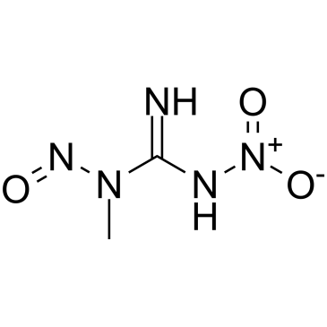 1-甲基-3-硝基-1-亚硝基胍结构式