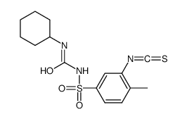 1-cyclohexyl-3-(3-isothiocyanato-4-methylphenyl)sulfonylurea Structure