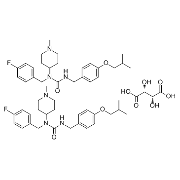 匹莫范色林 L-酒石酸盐结构式
