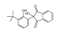 1,3-Indandione, 2-(3-tert-butyl-2-hydroxyphenyl)-2-hydroxy- Structure