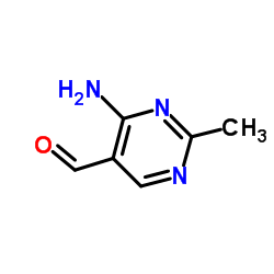 4-amino-2-methylpyrimidine-5-carbaldehyde structure