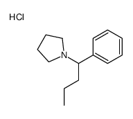 1-(1-phenylbutyl)pyrrolidine hydrochloride结构式