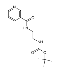 {2-[(pyridine-3-carbonyl)-amino]-ethyl}-carbamic acid tert-butyl ester结构式