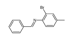 N-(2-bromo-4-methylphenyl)-1-phenylmethanimine结构式