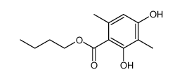 n-butyl 2,4-dihydroxy-3,6-dimethylbenzoate Structure