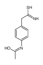 N-[4-(2-amino-2-sulfanylideneethyl)phenyl]acetamide Structure