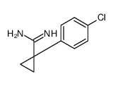 1-(4-chlorophenyl)cyclopropane-1-carboximidamide结构式