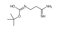 TERT-BUTYL (3-AMINO-3-IMINOPROPYL)CARBAMATE结构式