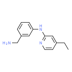 2-Pyridinamine,N-[3-(aminomethyl)phenyl]-4-ethyl-(9CI) structure