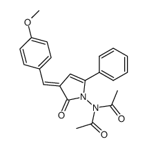 N-acetyl-N-(3-(4-methoxybenzylidene)-2-oxo-5-phenyl-2,3-dihydro-1H-pyrrol-1-yl)acetamide Structure