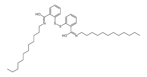 N-dodecyl-2-[[2-(dodecylcarbamoyl)phenyl]disulfanyl]benzamide Structure