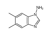 (9ci)-5,6-二甲基-1H-苯并咪唑-1-胺结构式
