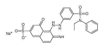 sodium 6-amino-5-[[3-[(ethylphenylamino)sulphonyl]phenyl]azo]-4-hydroxynaphthalene-2-sulphonate Structure