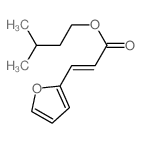 2-Propenoic acid,3-(2-furanyl)-, 3-methylbutyl ester structure