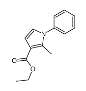 ethyl 2-methyl-1-phenylpyrrole-3-carboxylate结构式