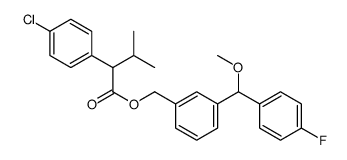 (3-((4-Fluorophenyl)methoxymethyl)phenyl)methyl 4-Chloro-alpha-(1-meth ylethyl)benzeneacetate Structure