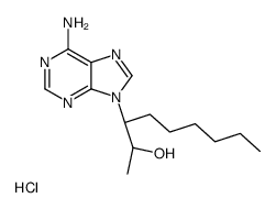 rac erythro-9-(2-Hydroxy-3-nonyl)adenine, Hydrochloride structure