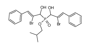 isobutyl bis(2-bromo-1-hydroxy-3-phenylallyl)phosphinate Structure