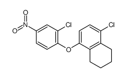 5-chloro-8-(2-chloro-4-nitrophenoxy)-1,2,3,4-tetrahydronaphthalene Structure