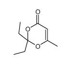 2,2-diethyl-6-methyl-1,3-dioxin-4-one结构式