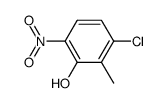 3-chloro-2-methyl-6-nitro-phenol Structure