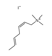(2Z,5E)-N,N,N-trimethylhepta-2,5-dien-1-aminium iodide Structure
