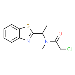 N-[1-(1,3-benzothiazol-2-yl)ethyl]-2-chloro-N-methylacetamide Structure