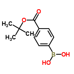 4-(叔丁氧羰基)苯硼酸结构式
