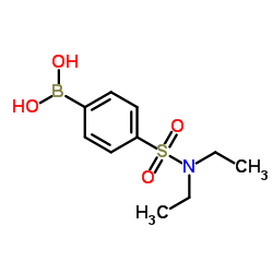 N,N-二乙基-4-硼苯磺酰胺结构式