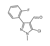 5-CHLORO-3-(2-FLUOROPHENYL)-1-METHYL-1H-PYRAZOLE-4-CARBOXALDEHYDE Structure