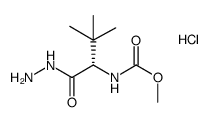 N-(methoxycarbonyl)-L-tert-leucinyl hydrazine hydrochloride Structure