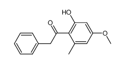 2-hydroxy-4-methoxy-6-methyl-deoxybenzoin结构式