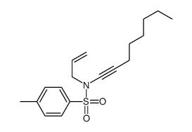 4-methyl-N-oct-1-ynyl-N-prop-2-enylbenzenesulfonamide结构式