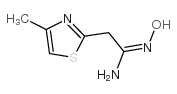 (E)-N’-羟基-2-(4-甲基噻唑-2-基)乙脒结构式