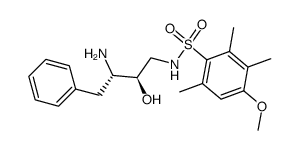 N-((2R,3S)-3-Amino-2-hydroxy-4-phenyl-butyl)-4-methoxy-2,3,6-trimethyl-benzenesulfonamide Structure