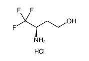 1-Butanol, 3-amino-4,4,4-trifluoro-, hydrochloride , (3R) Structure