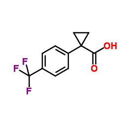 1-(4-(三氟甲基)苯基)环丙烷甲酸结构式