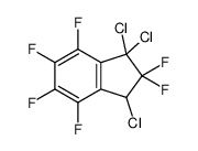 1,3,3-trichloro-2,2,4,5,6,7-hexafluoro-1H-indene结构式