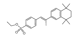 ethyl p-<(E)-2-(5,6,7,8-tetrahydro-5,5,8,8-tetramethyl-2-naphthyl)propenyl>benzenesulfonate Structure