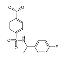 N-[1-(4-fluorophenyl)ethyl]-4-nitrobenzenesulfonamide结构式