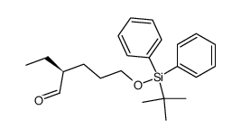 (S)-5-(tert-Butyl-diphenyl-silanyloxy)-2-ethyl-pentanal Structure