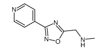 N-甲基(3-(吡啶-4-基)-1,2,4-噁二唑-5-基)甲胺结构式