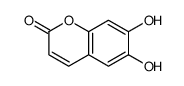 6,7-dihydroxychromen-2-one Structure