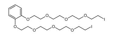 1,2-bis[2-[2-[2-(2-iodoethoxy)ethoxy]ethoxy]ethoxy]benzene结构式